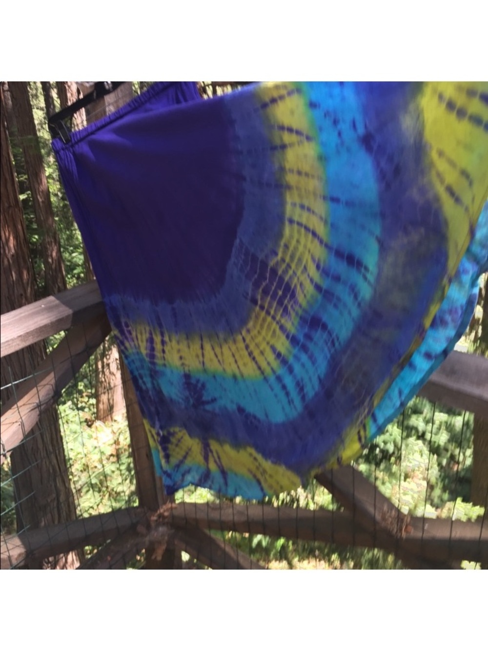 Cato Purple, Blue & Yellow Tie-Dye Maxi Skirt - Picture 14 of 16